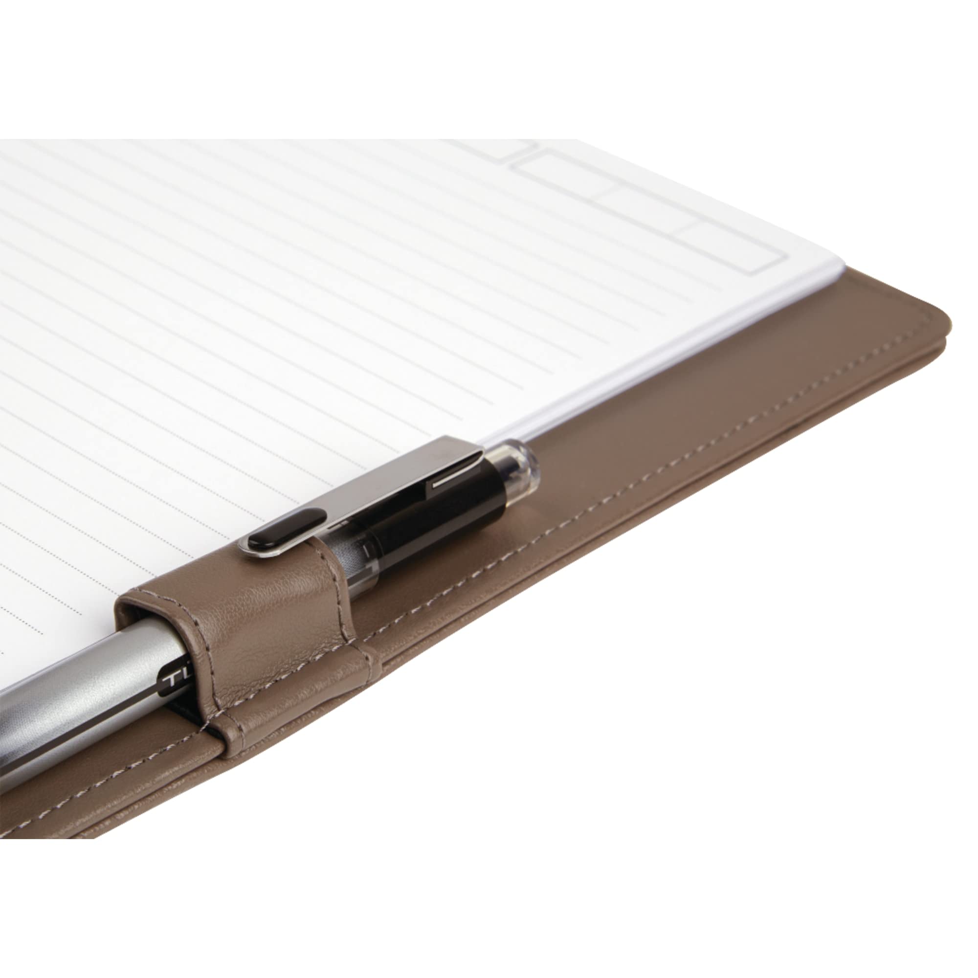 TUL Custom Note-Taking System Discbound Notebook, Letter Size, Leather Cover, Brown - Image 4