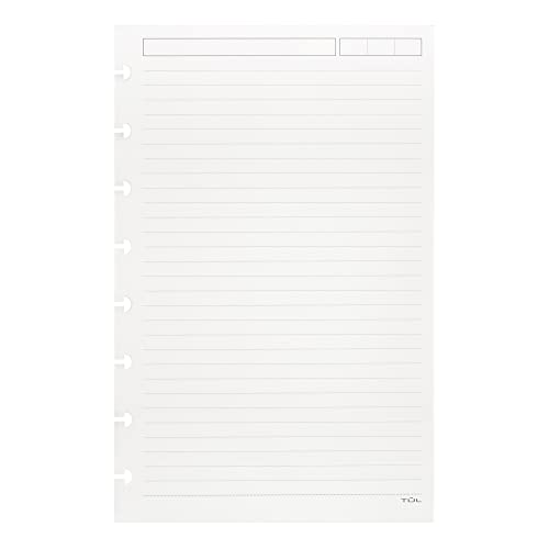 TUL Custom Note-Taking System Discbound Refill Pages, 5.5" x 8.5" Junior Size, Narrow Ruled, 100 Pages (50 Sheets) White - Image 4
