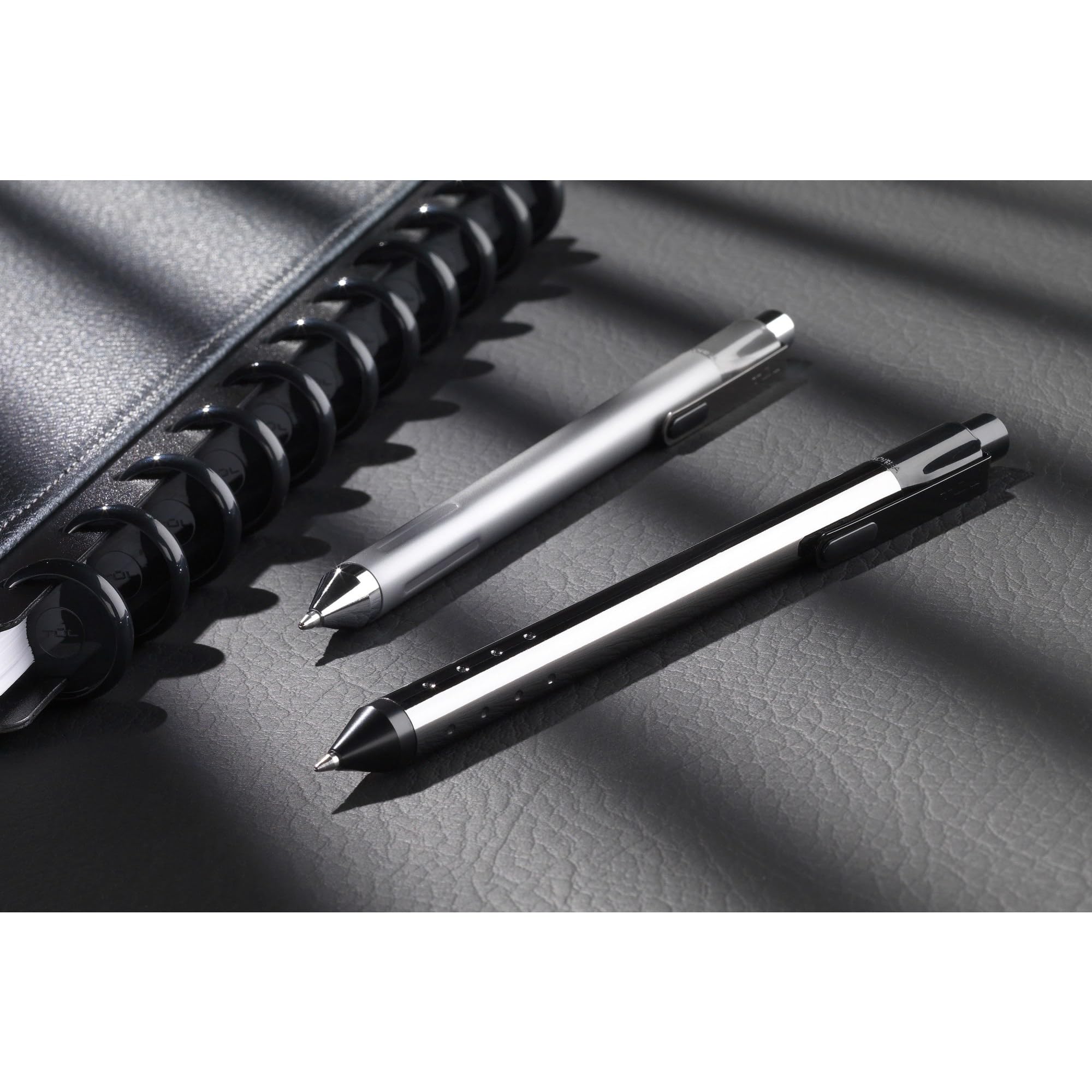 TUL Fine Writing Solid Metal Barrel Retractable Gel Pen With 2 Refills, Medium Point, 0.7 mm, Gunmetal Gray Barrel, Assorted Ink Colors - Image 5