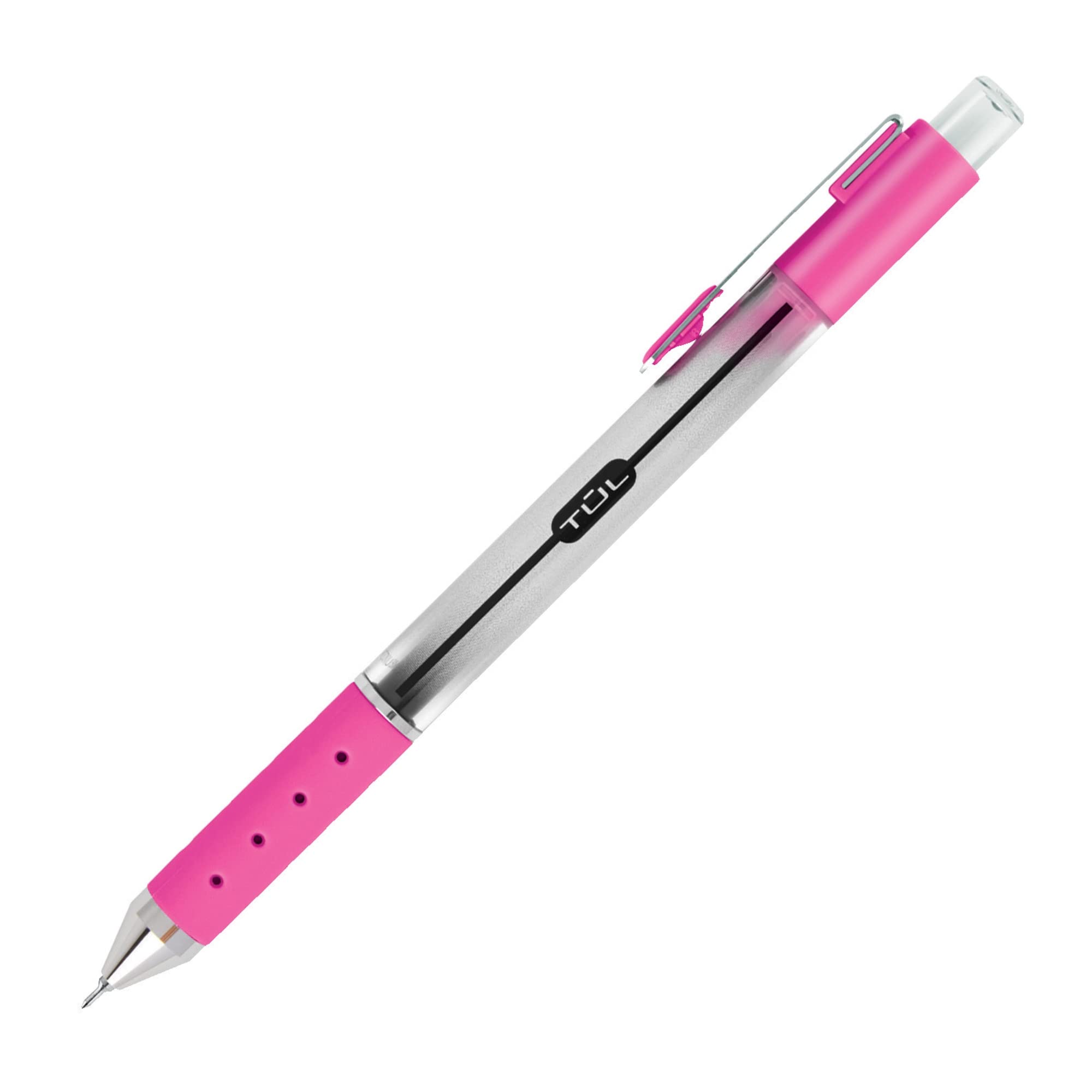 TUL Retractable Gel Pens, Bullet Point, 0.5 mm, Gray Barrel, Assorted Bright Ink Colors, Pack Of 8 - Image 5