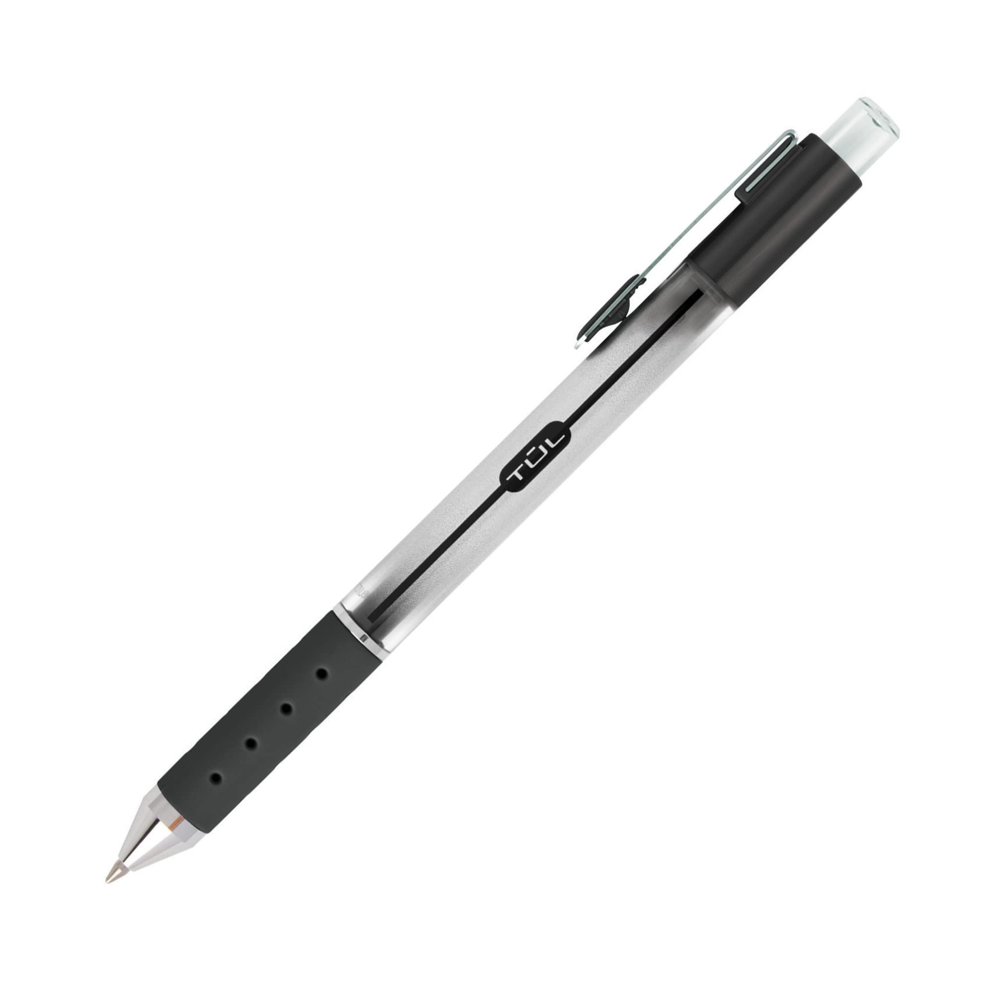 TUL Retractable Gel Pens, Bullet Point, 0.7 mm, Gray Barrel, Assorted Standard Ink Colors, Pack Of 8 - Image 6