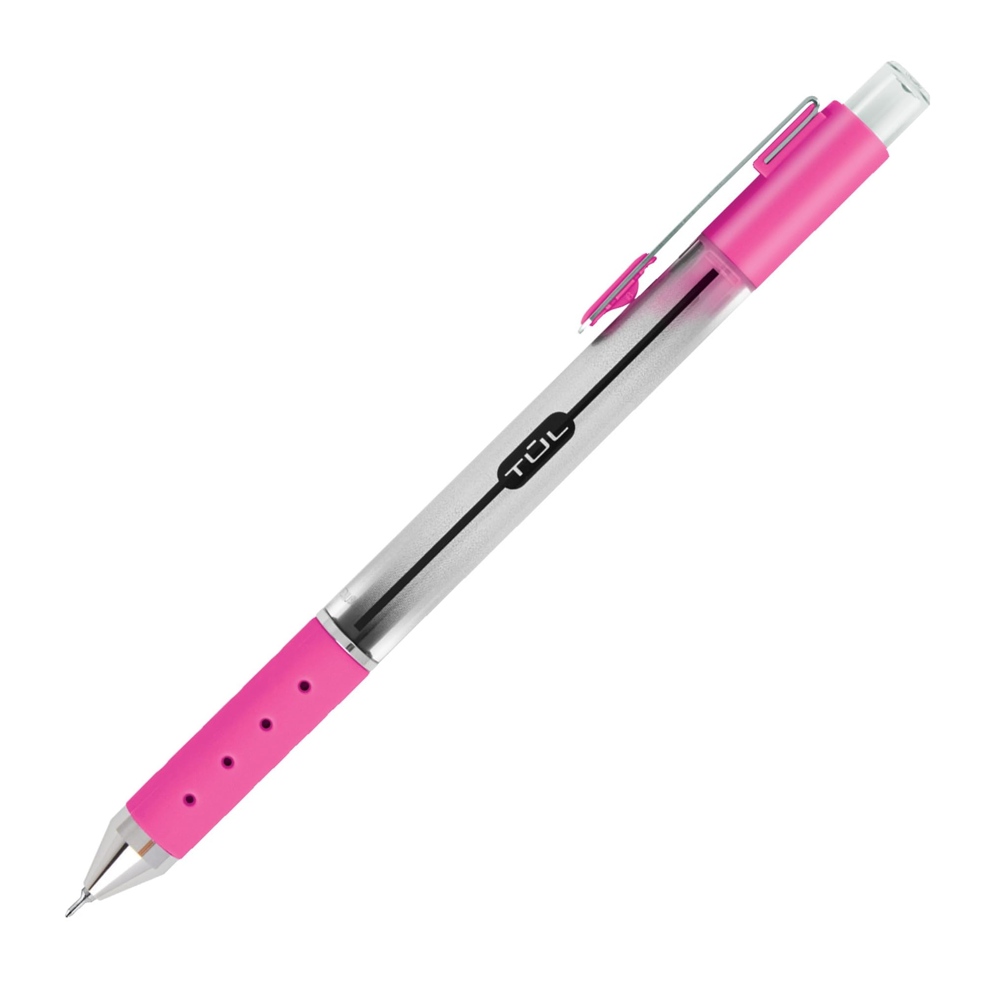 TUL Retractable Gel Pens, Needle Point, 0.7 mm, Gray Barrel, Assorted Bright Ink Colors, Pack Of 8 - Image 4