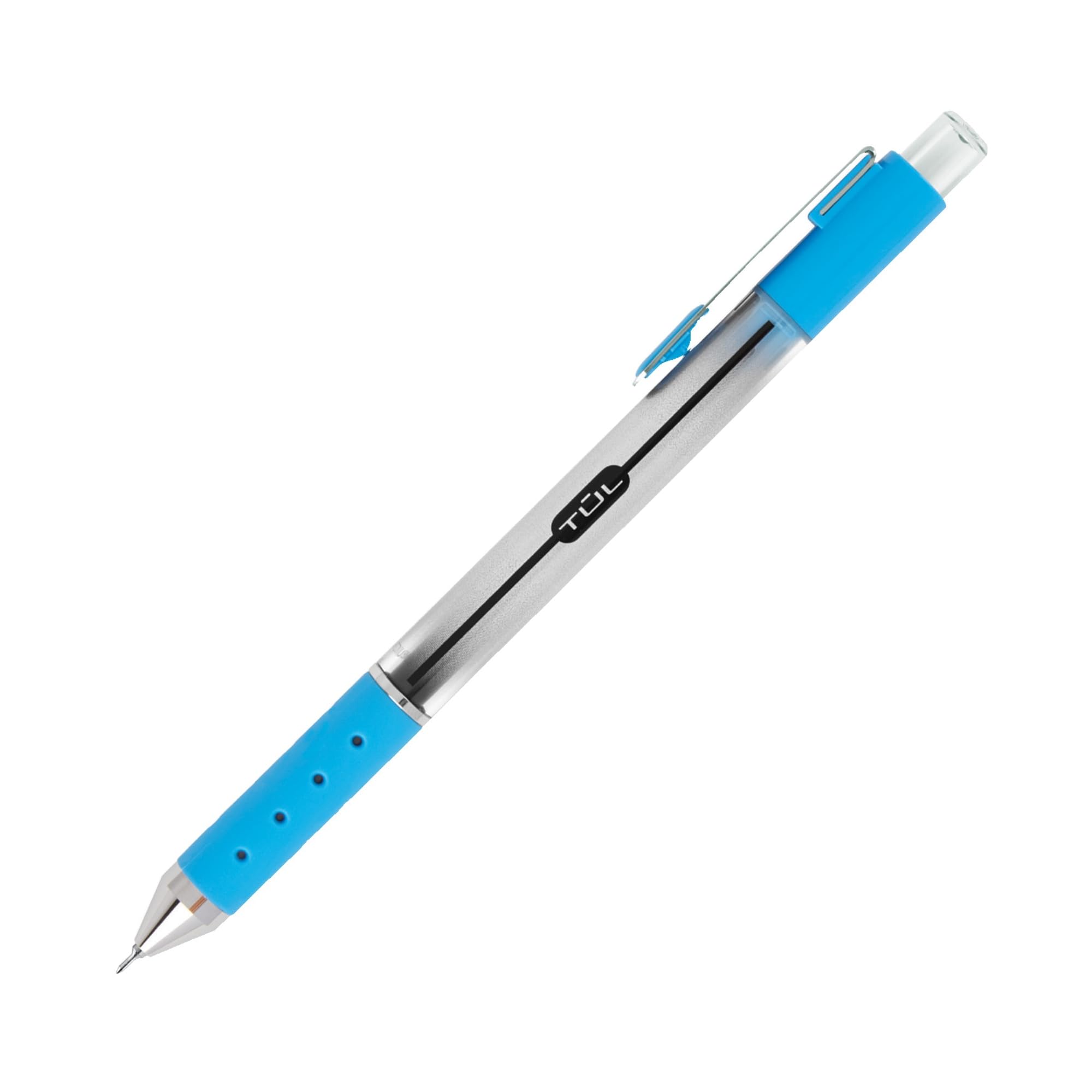 TUL Retractable Gel Pens, Needle Point, 0.7 mm, Gray Barrel, Assorted Bright Ink Colors, Pack Of 8 - Image 8